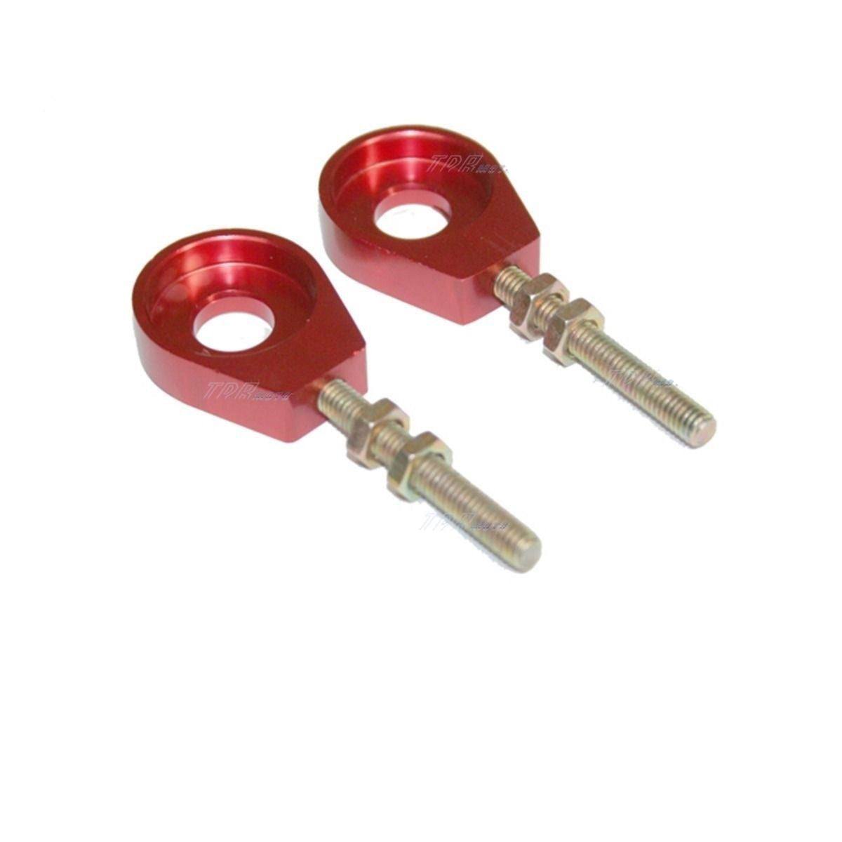 Red 12mm Chain Adjuster Block Tensioner for Pit Quad Dirt Bike ATV CRF50 - TDRMOTO