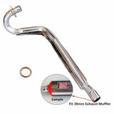 38mm Performance Big Bore Exhaust Pipe For Atomik PIT PRO Dirt Bike 70/110/125 cc - TDRMOTO