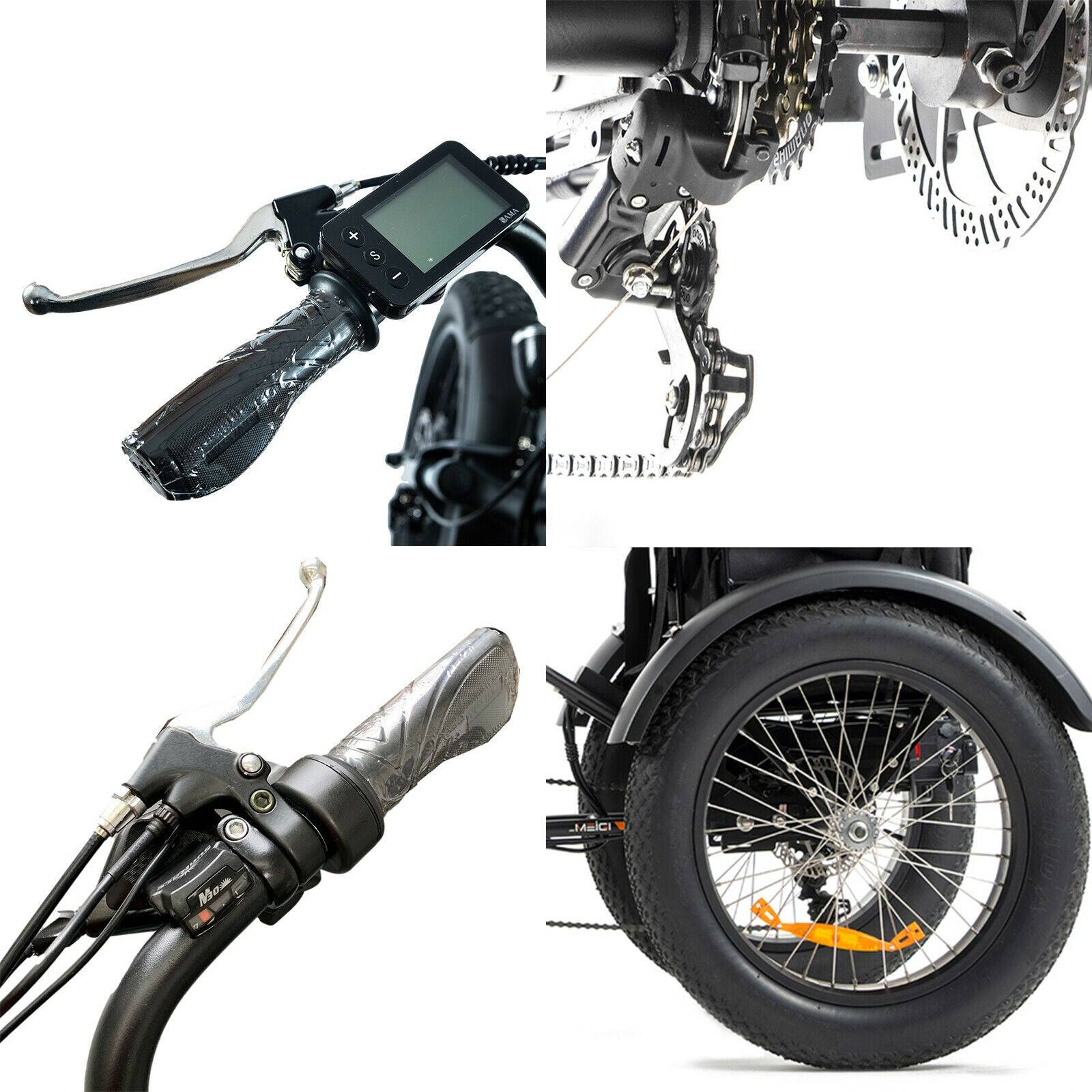 Ultra Premium Fat Tyre Electric Tricycle with 500W Motor & 48V 18Ah Long Range Battery - TDRMOTO