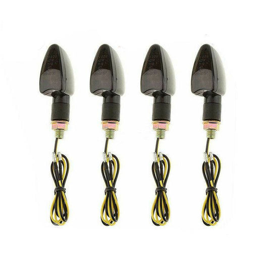 4 x Black Turn Signal Indicators Lights For Suzuki DR350 350 650 400 DL DRZ400 - TDRMOTO