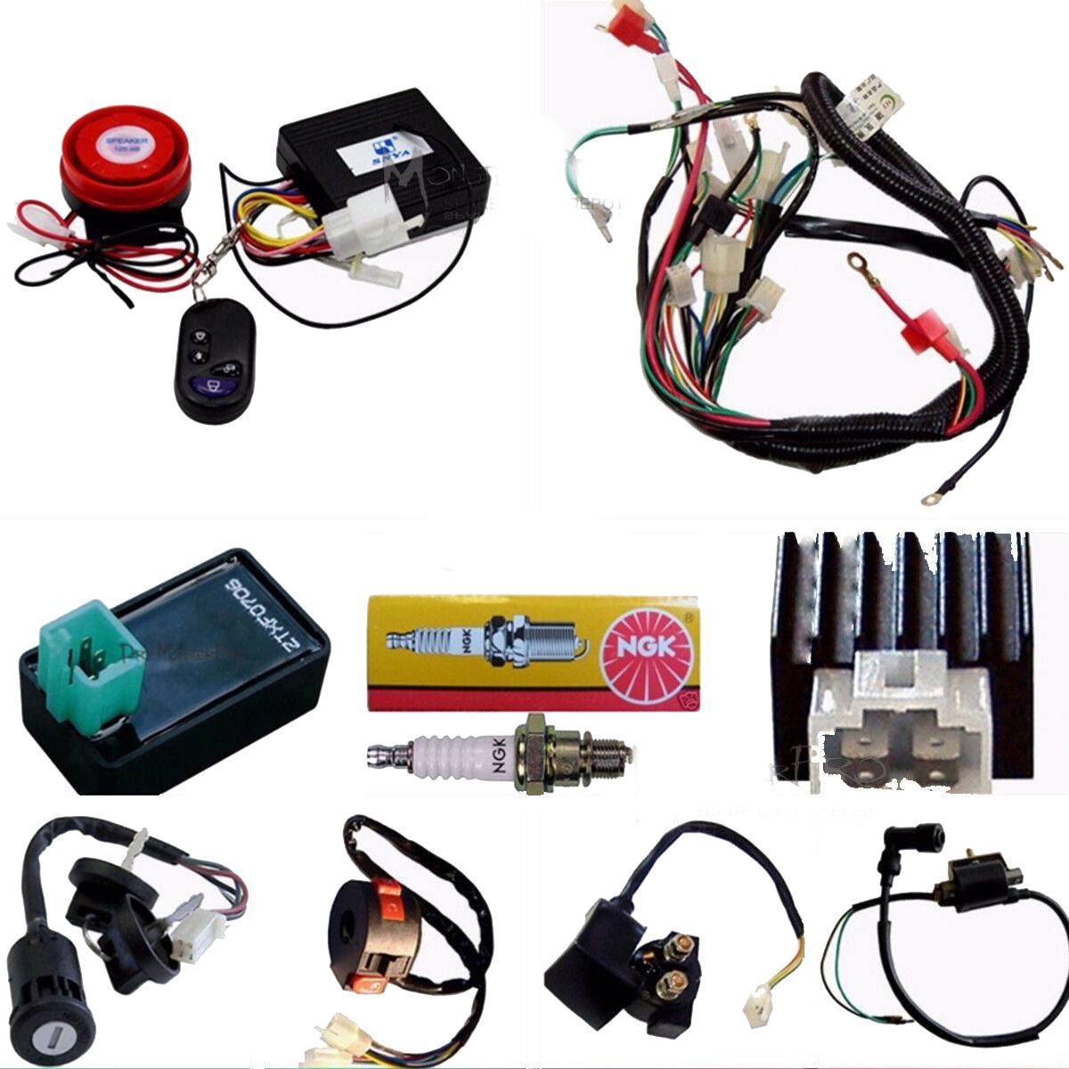 Full Wiring Harness 50/70/90/110CC ATV Quad Bike Buggy GoKart With Remote Control - TDRMOTO