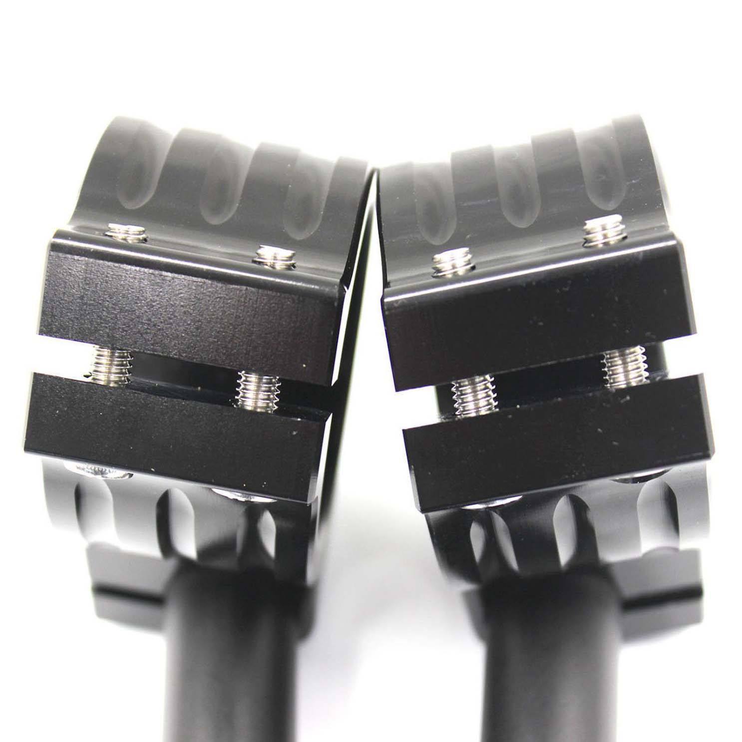 35mm Black CNC Clip On Handle bars HANDLEBAR for Yamaha XT-200 J/K/KC 82-83 - TDRMOTO