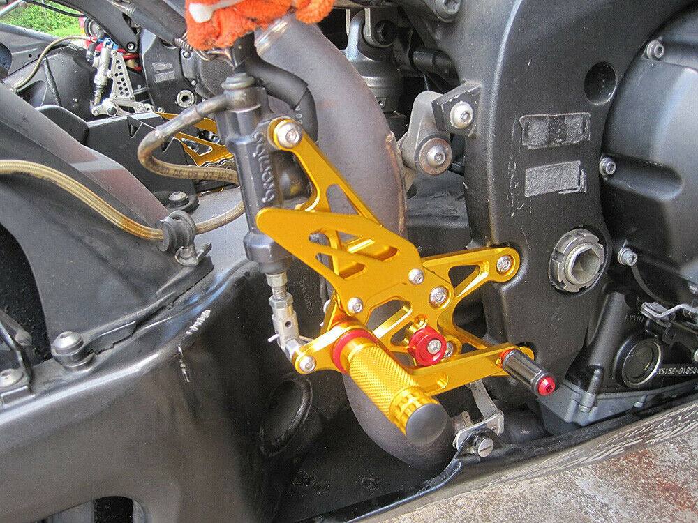 Rearset Foot Pegs Black For Honda CBR600RR ABS 2009 2010 2011 2012 2013-2015 - TDRMOTO