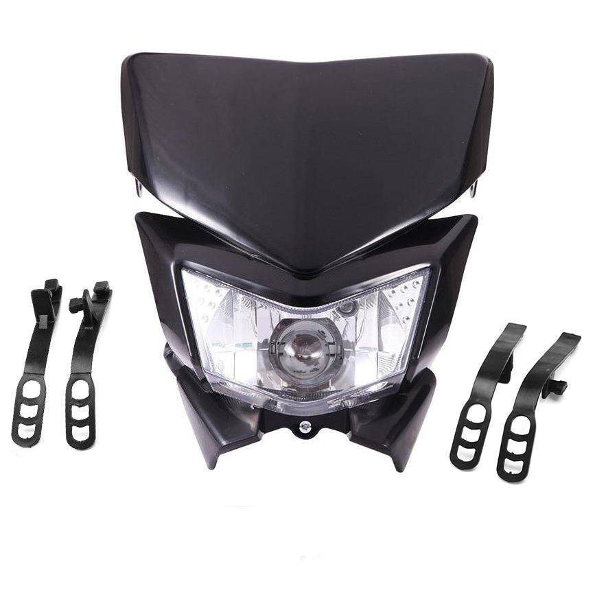 Black Rec Reg Headlight Head Light lamp For Yamaha YZ450 WR450 WR250 - TDRMOTO
