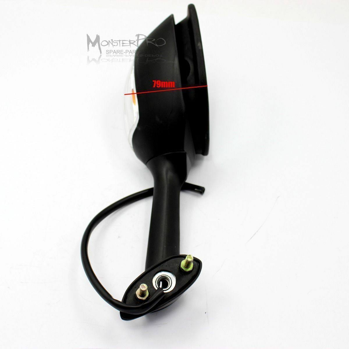 Rear View Mirror Black Turn Signal Light 4 Suzuki GSXR1000 09-15 2009 2010 2011 - TDRMOTO