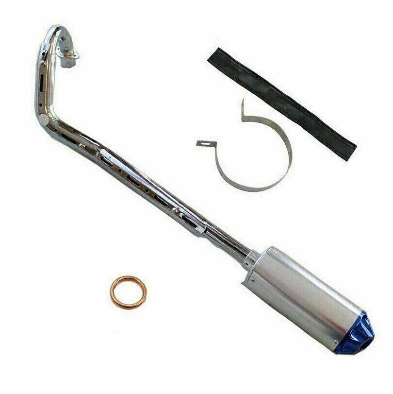 28mm Exhaust Pipe + Blue Muffler For ATV Quad Dirt Bike - TDRMOTO