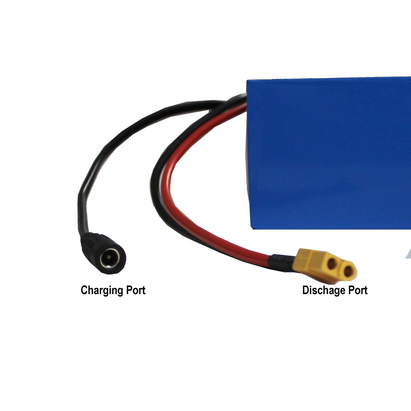 Rectangle 48V 15AH Lithium Ion BATTERY DIY Pack for Electric Wheelchair Mobility - TDRMOTO