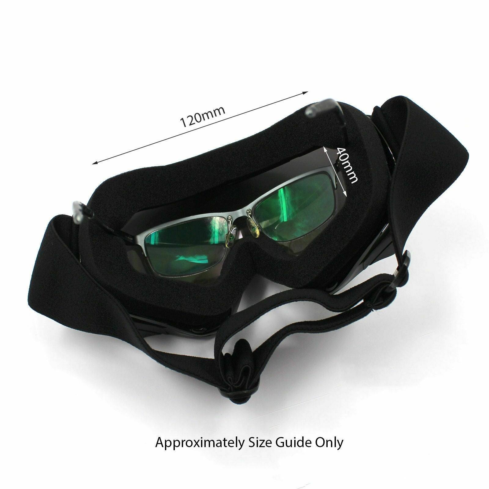 CSG Adult Green Goggles Tinted Lens Anti Fog For Motocross MX Sports Snow Skiing - TDRMOTO