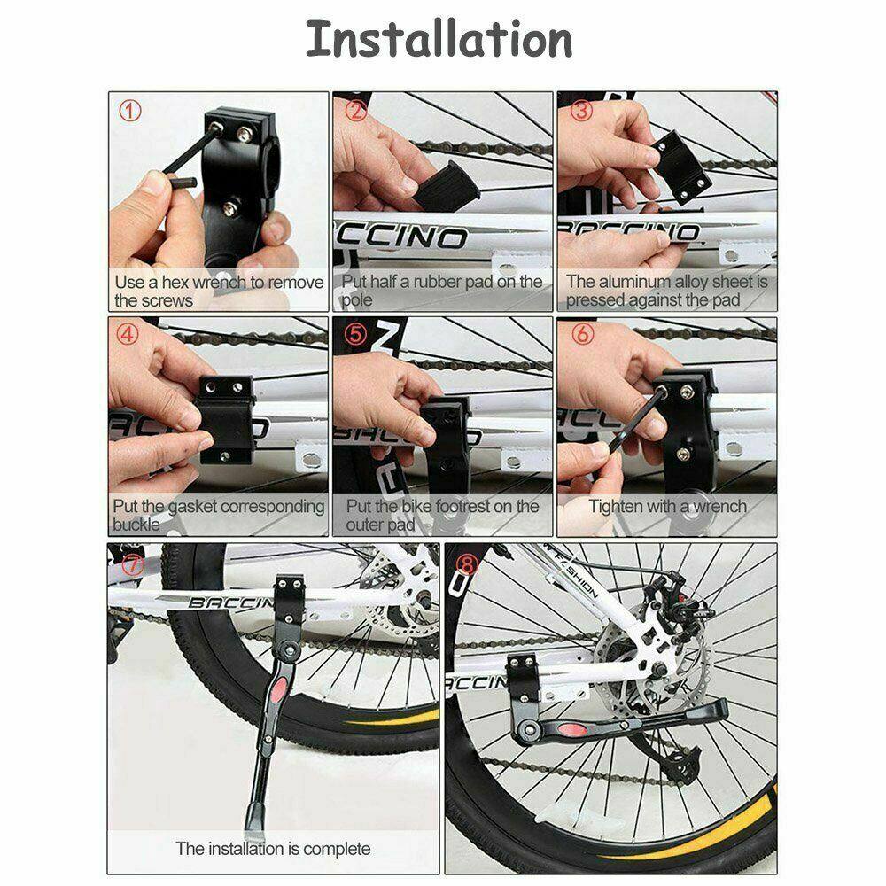 Bicycle Kickstand Parking Rack Mountain Bike Support Side Kick Stand Foot Brace - TDRMOTO