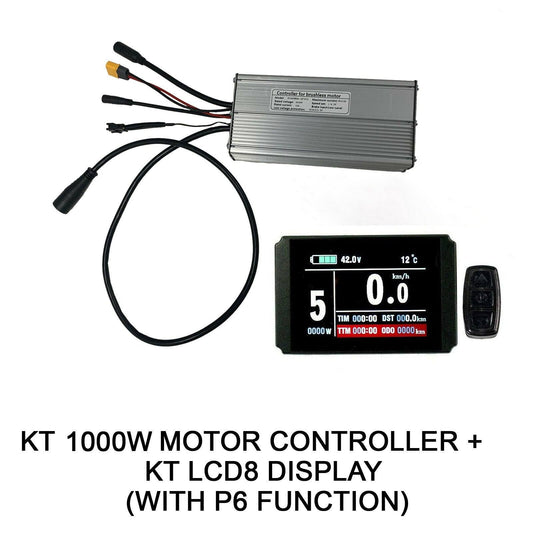 KT Controller 48V 30A & KT LCD8 Display For 48V 1000W Electric Bike eBike Kit - TDRMOTO