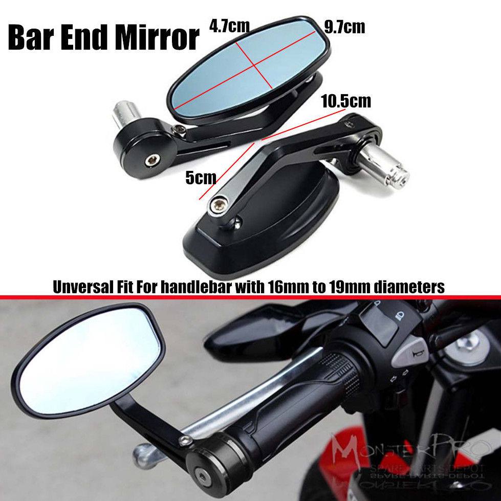 BAR END REAR VIEW SIDE MIRRORS MOTORCYCLE FOR Triumph Street Triple 675 R 07-10 - TDRMOTO