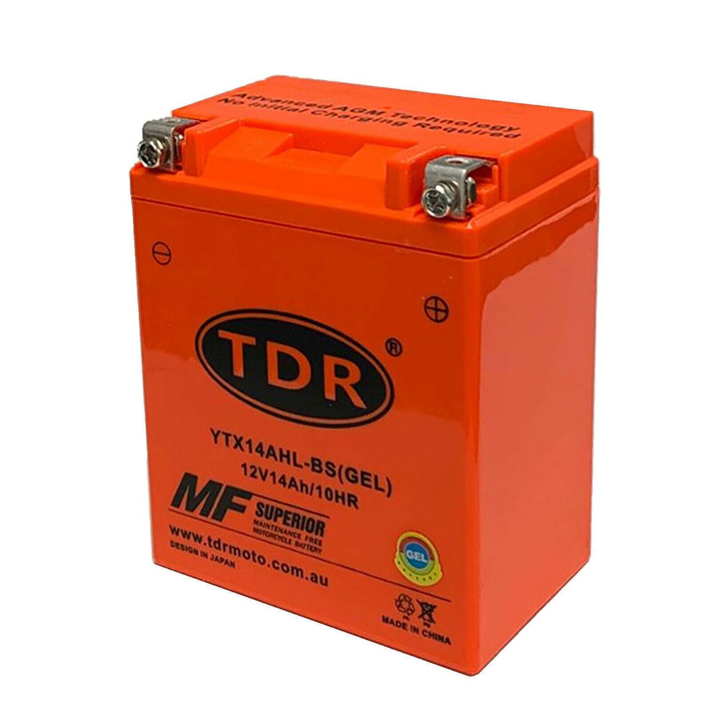 YTX14AHL-BS 12V 14Ah Motorbike Motorcycle Gel Battery 210CCA For Quad ATV Suzuki Yamaha Kawasaki - TDRMOTO