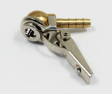 Ball Tire Air Chuck with Valve Stem Lock On Clip Tyre Inflator Brass Fitting - TDRMOTO