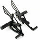 Fit Honda CBR250R 2010 2011 2012 2013 Adjustable Rearset Foot Peg Footrest Black - TDRMOTO
