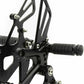 Fit Honda CBR250R 2010 2011 2012 2013 Adjustable Rearset Foot Peg Footrest Black - TDRMOTO