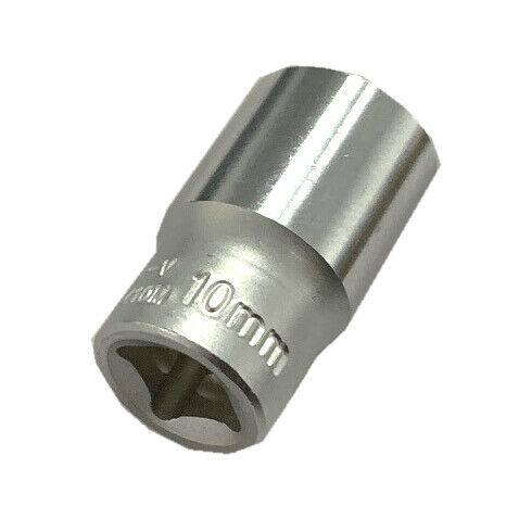 Standard Socket 1/4 Inch 1/4" Drive 10mm Metric MM 6 Point Repair Connect - TDRMOTO