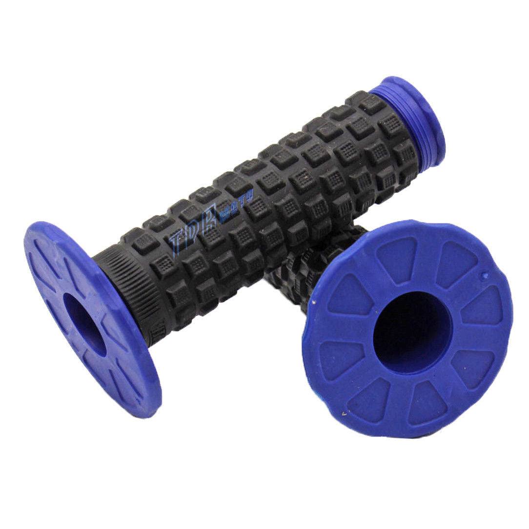 7/8" 22mm Dirt Pit Bike ATV Quad Motorcycle Handle Bar Protector Hand Grips BLUE - TDRMOTO