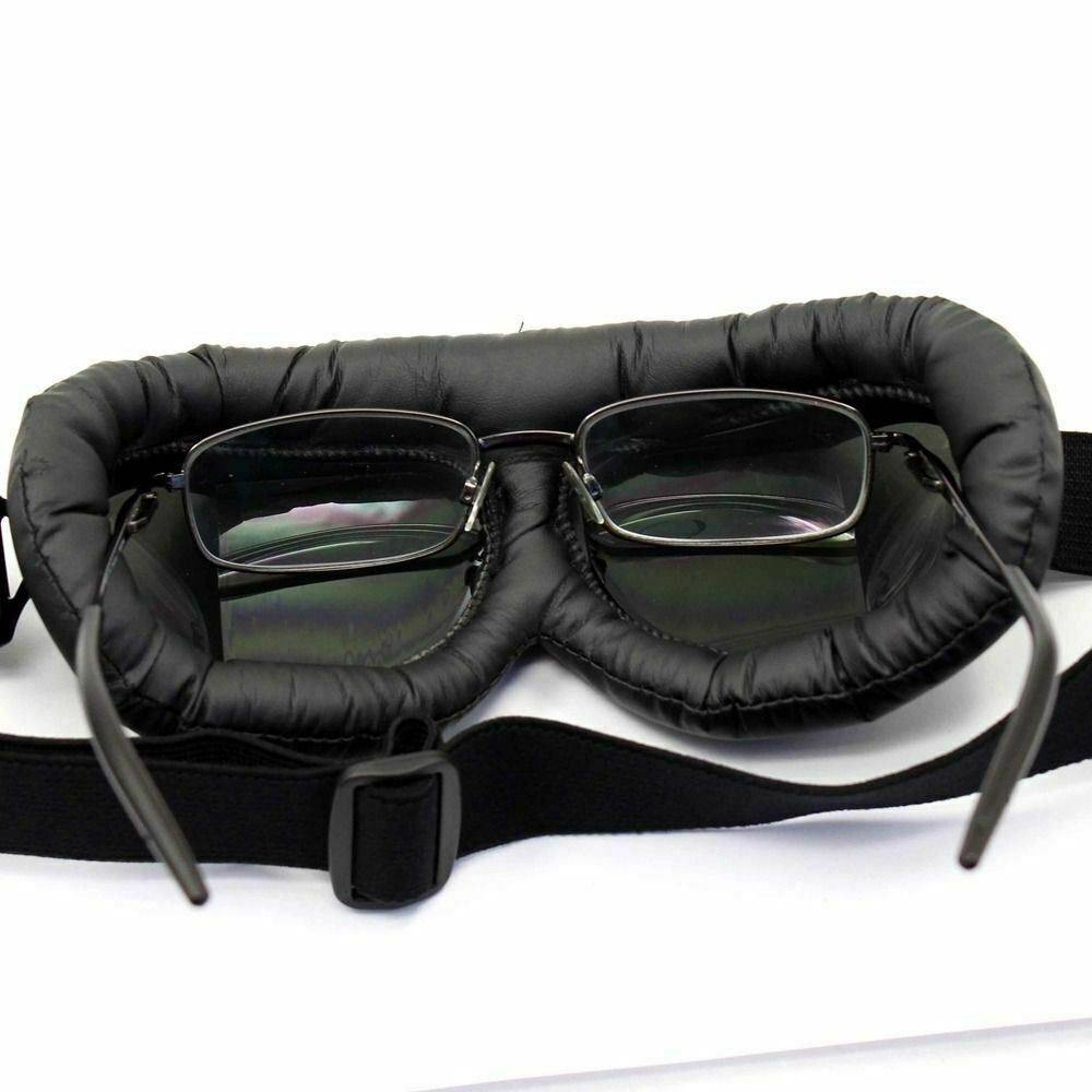 Vintage Protective Gears Pilot Cruiser Scooter Retro Goggles Motorcycle Glasses - TDRMOTO