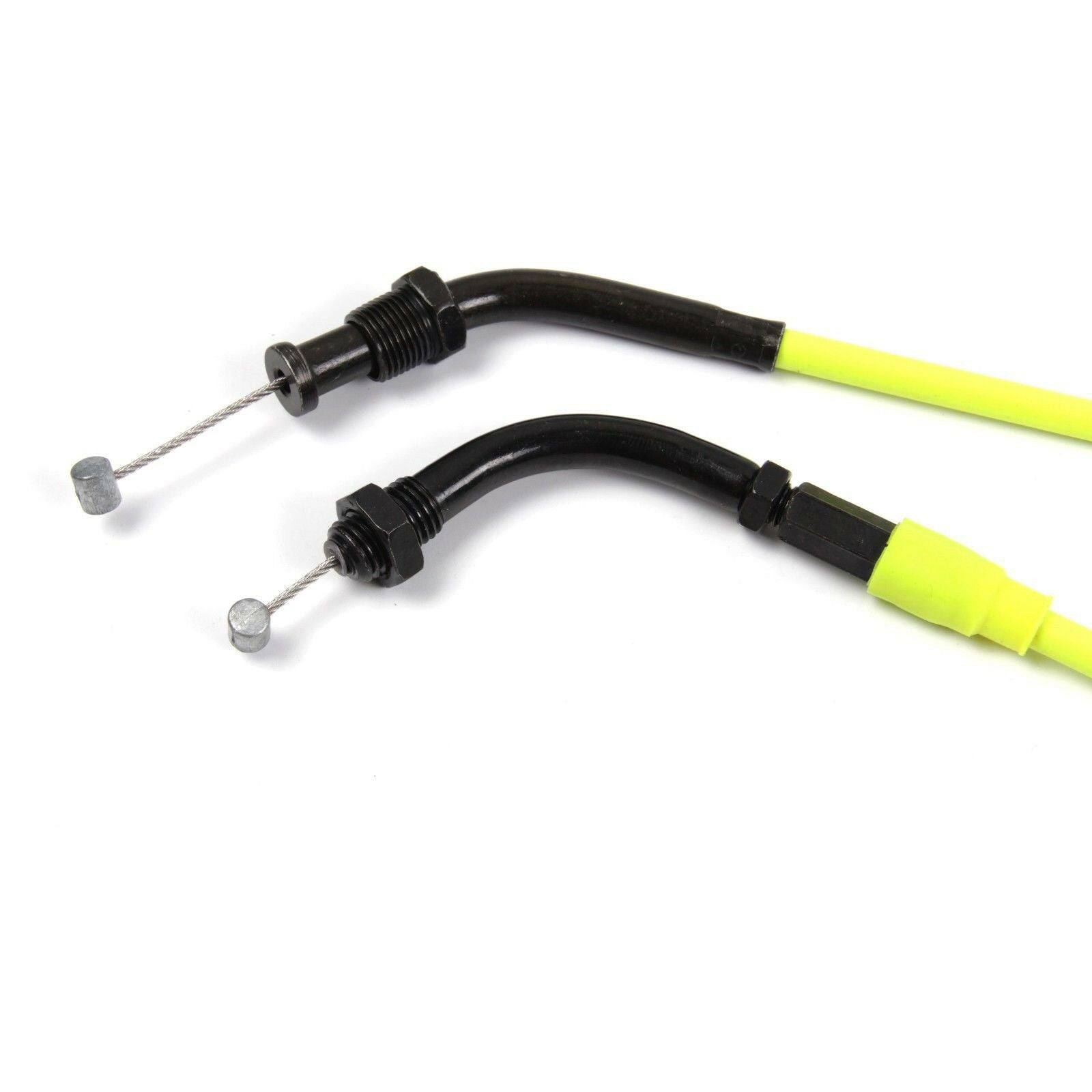 Pair of Black/Yellow/Orange Throttle Cable for Honda CB1300 2003-2016 - TDRMOTO
