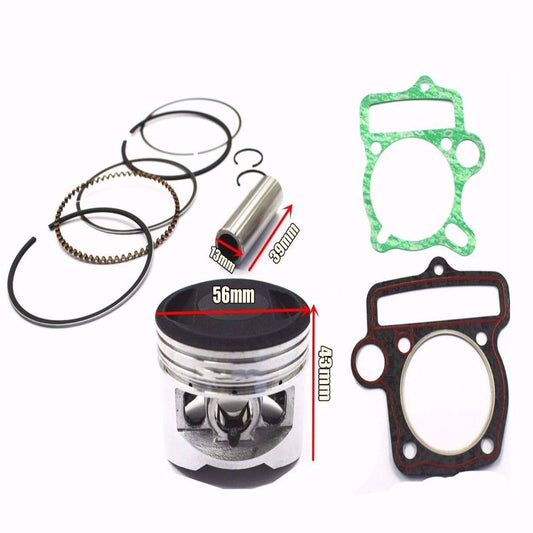 56mm 13mm Pin Piston Rings Kit + Gaskets YX 140cc Engine PIT PRO TRAIL DIRT BIKE - TDRMOTO