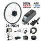 500W 26" Rear Hub 48V 15Ah Battery Electric Bike Conversion Kit - TDRMOTO