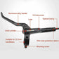 MTB Mountain Bike Hydraulic Disc Brake Levers Caliper Front Rear Set Black - TDRMOTO
