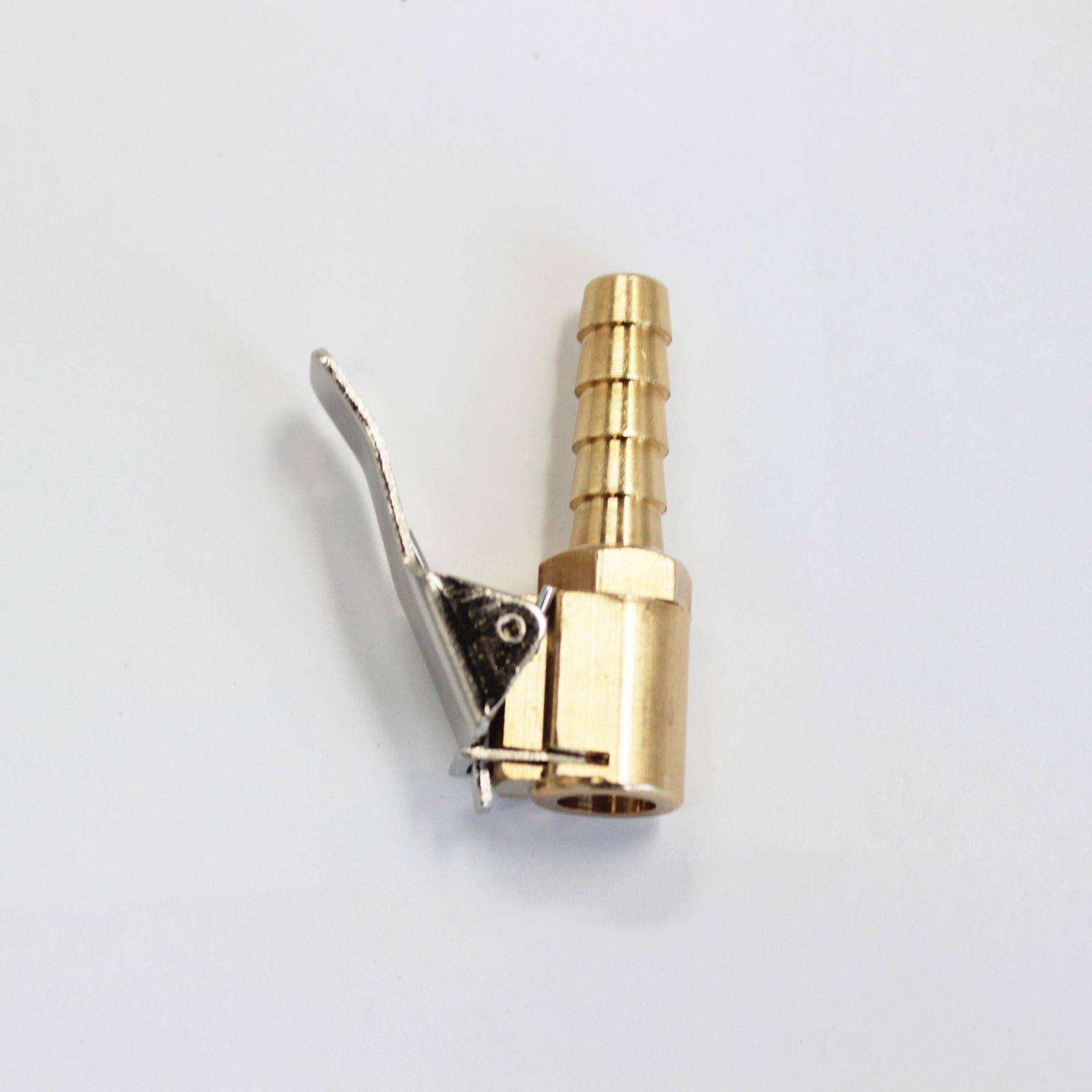 Straight Brass Car Truck Tire Tyre Inflator Valve Connector Clip On Air Chuck - TDRMOTO