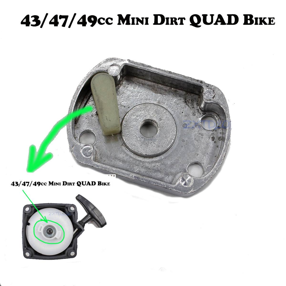 Pull Starter Start Catch Unit Catcher Pawl Cog Plate 43/47/49/52cc Pocket Bike - TDRMOTO