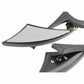 Black Spear Motorcycle Rear View Side Mirrors 8mm 10mm Universal Fit - TDRMOTO