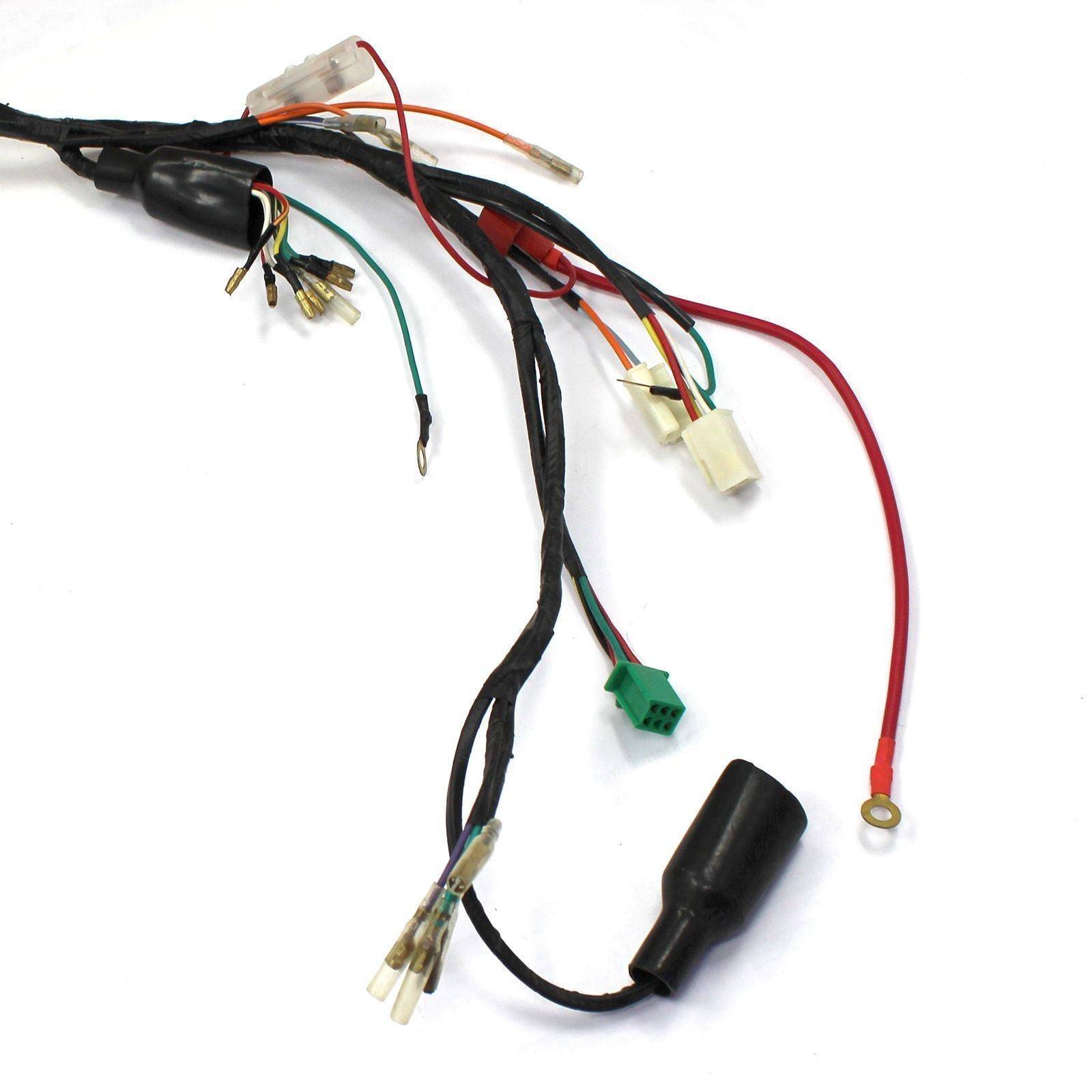 Complete Wiring Harness Loom Throttle Control Switch Lever For Honda Z50 50cc Monkey Bike - TDRMOTO