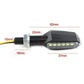 4x Double Side LED Indicator 4 Yamaha WR450F WR500Z XC125 Vino XC180K XC200 - TDRMOTO