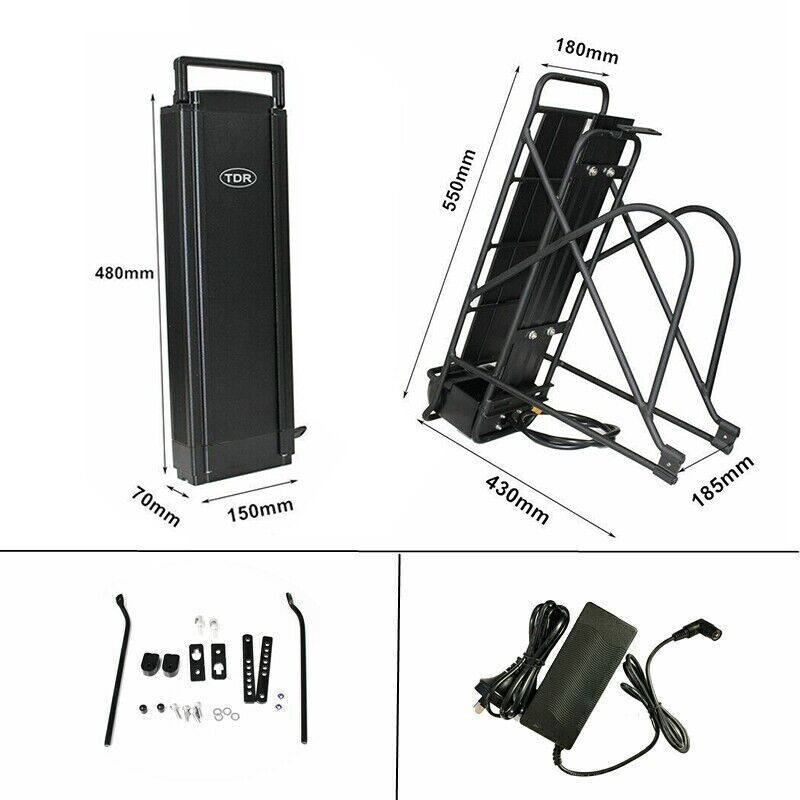 750W 27.5" Rear Hub 48V 15Ah Rear Rack Battery Electric Bike Conversion Kit - TDRMOTO