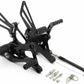 Fit Honda CBR250R 2010 2011 2012 2013 Adjustable Rearset Foot Peg Footrest Black - TDRMOTO