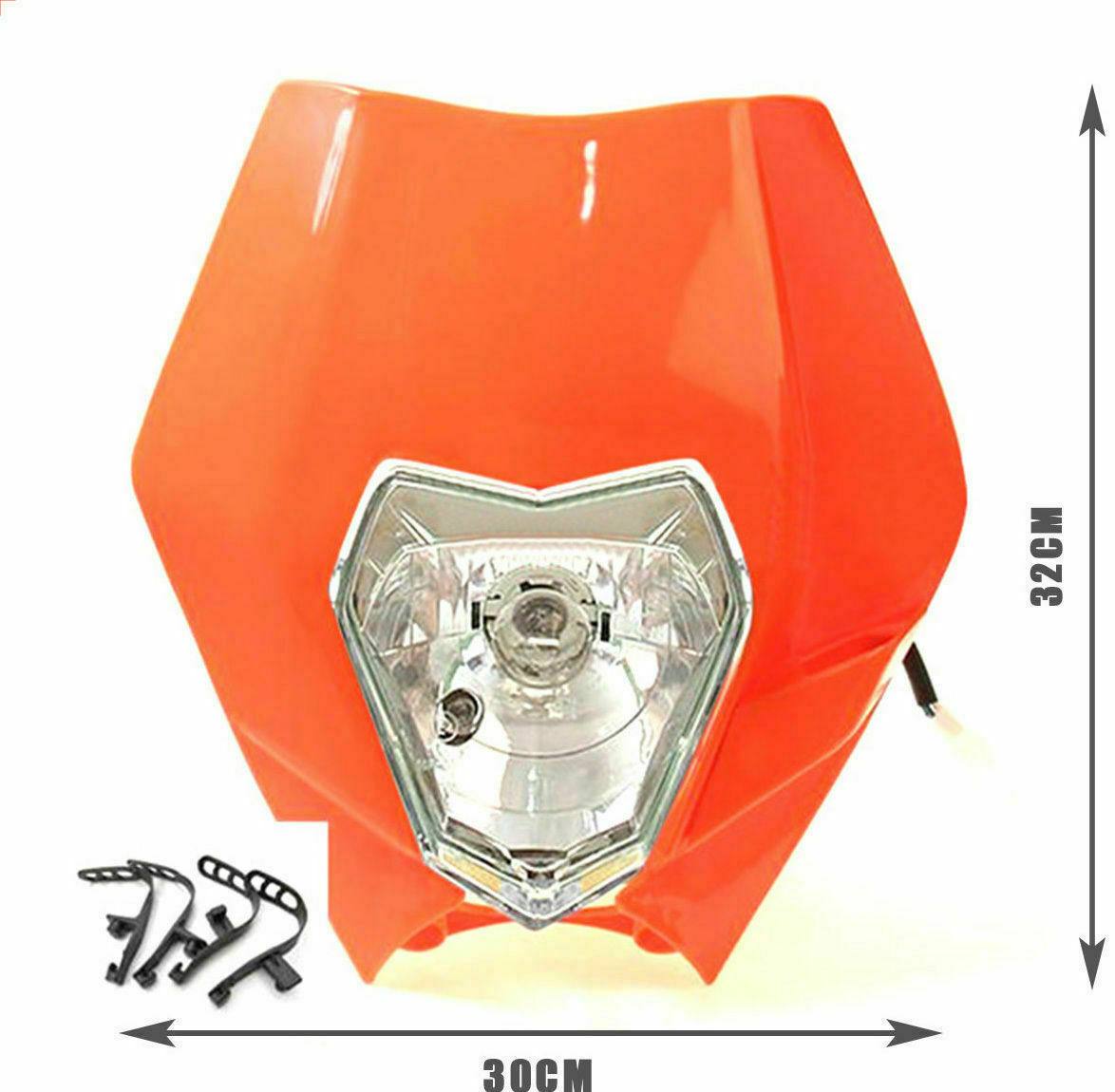 Rec Reg Head Tail Light kit For KTM 125 250 350 450 EXC-F XCF ORANGE - TDRMOTO