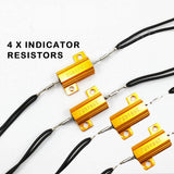 4x LED Bulb Turn Signal Light Load Resistor Fix Fast Flash Blink Error 25W - TDRMOTO