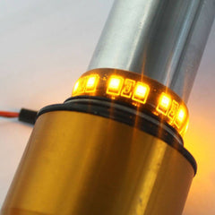2x 20 LED SMD Motorcycle LED Strip Turn Signal Indicator Blinker Light Amber - TDRMOTO