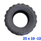 12 inch 25x10-12 Tyre Tire for Atomik 300cc Krusher Farm Bike 2x4 ATV UTV Quad - TDRMOTO