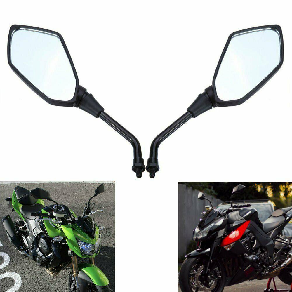 Motorcycle Black Rearview Mirrors For Kawasaki Z1000 Z750 Versys KLE 650 ZRX1100 - TDRMOTO