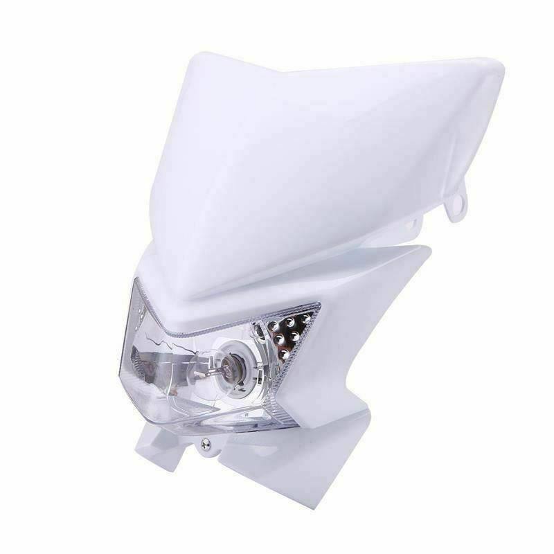 White Reg/Rec Headlight & Tail Light Kit For Honda CRF150, CRF450X, CRF250 Dirt Bikes