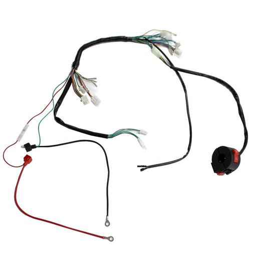 Wiring Harness Loom for 50cc 70cc 90cc 110ccATV Quad Bike with Remote Function Plug