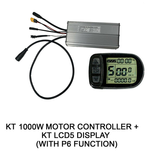 KT Controller 48V 30A & KT LCD5 Display For 48V 1000W Electric Bike eBike Kit - TDRMOTO