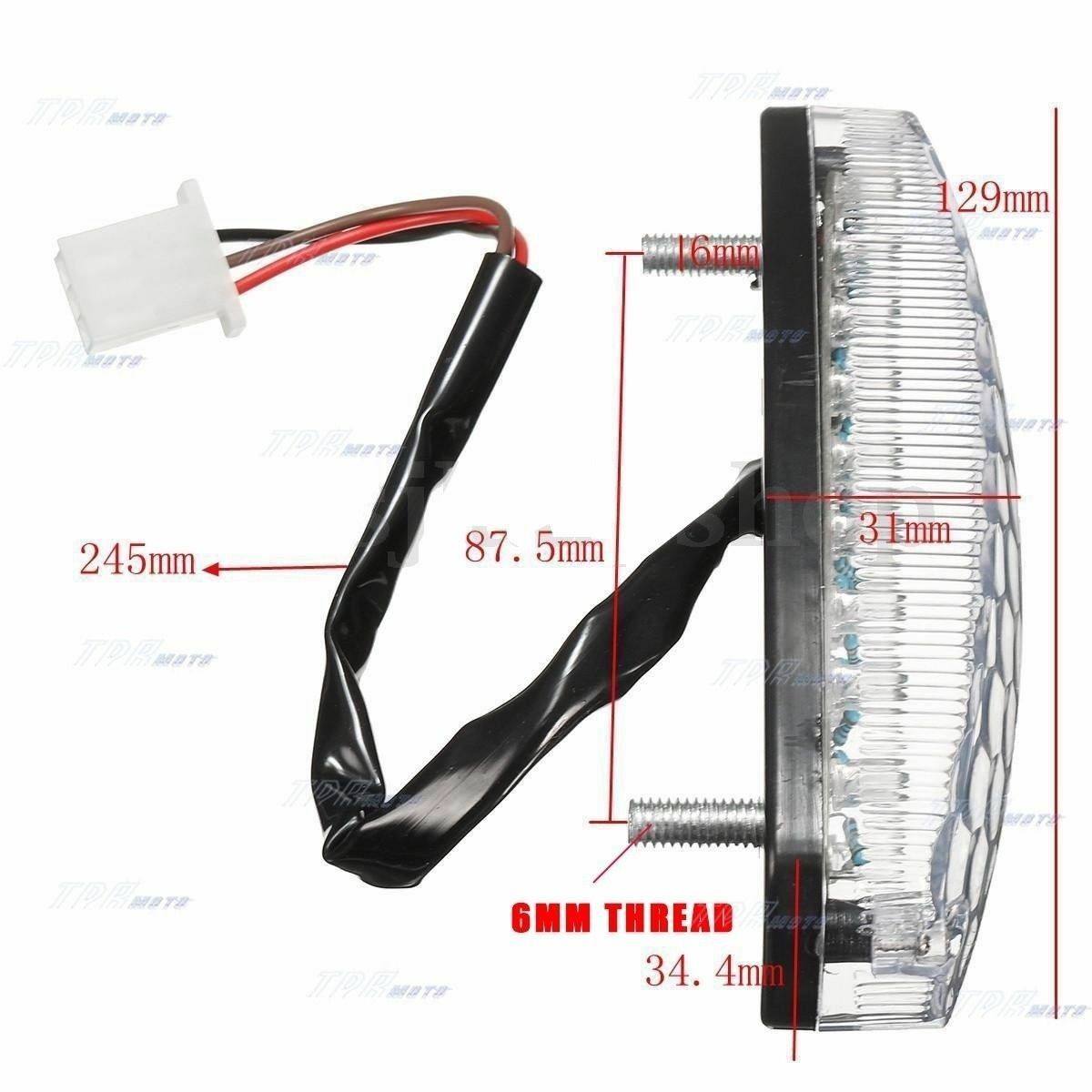 LED Tail Light for Mini ATV 50cc 70cc 90cc 100c 110cc Small Chinese ATV NST SunL - TDRMOTO