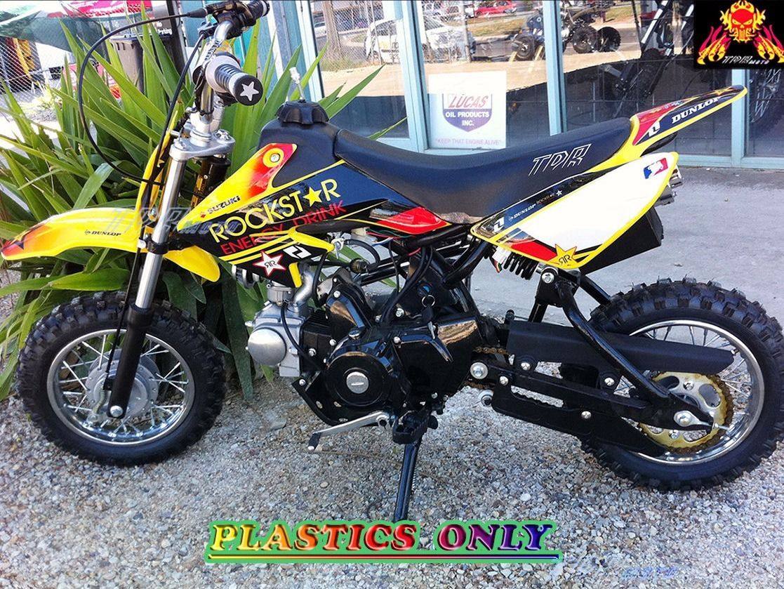 CRF50 Style Plastic/Fender Thumpstar/Atomik pitpro Dirt Bike Motorbike Yellow - TDRMOTO