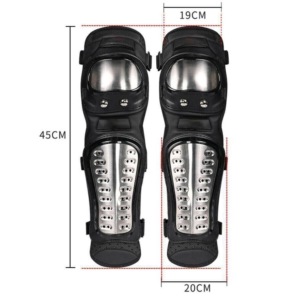 4P Set Bicycle Motor Alloy Steel Motocross Elbow & Knee Shin Guard Pads Protect - TDRMOTO