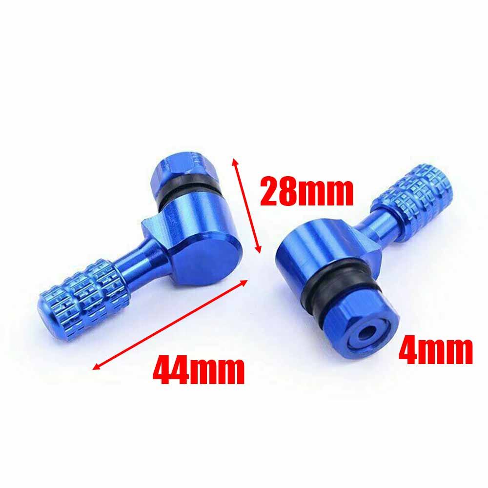 Motorcycle 45 Degree Rim Wheel Tire Valve Stems 11.3mm CNC Aluminum Black - TDRMOTO