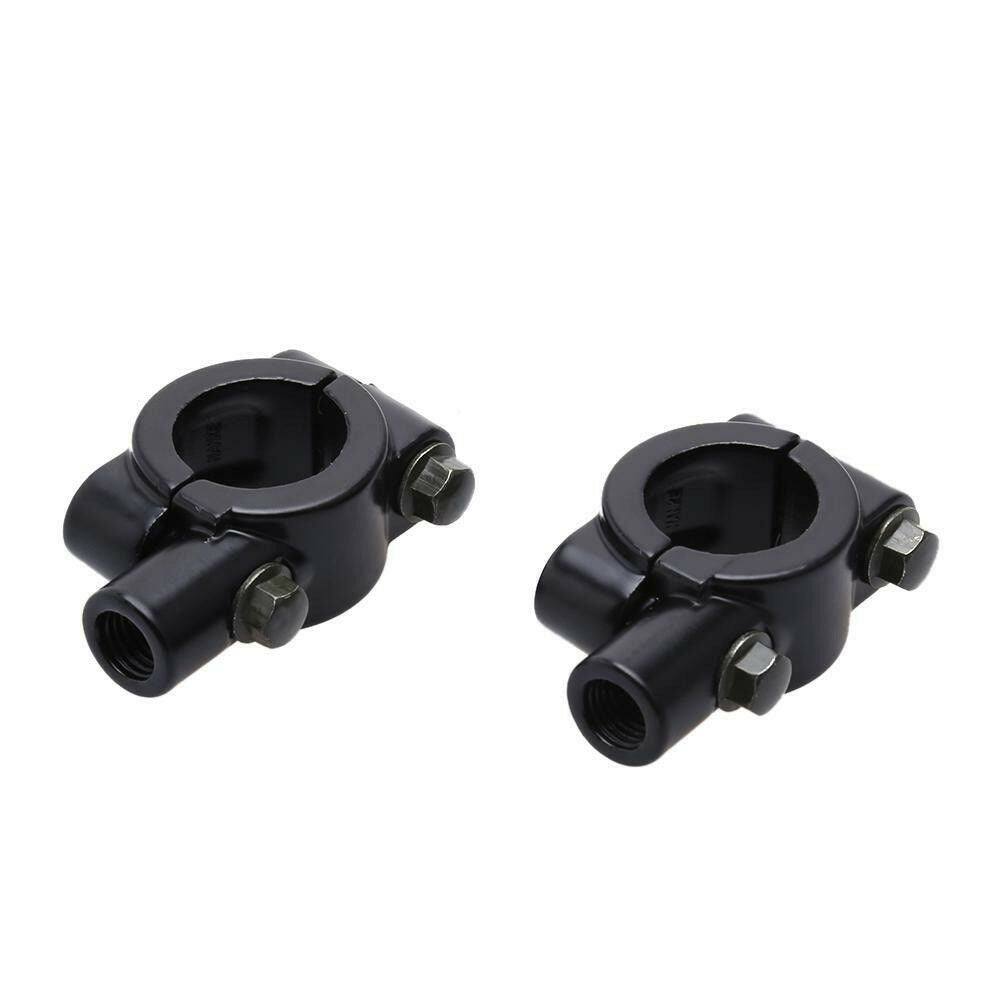 22mm Motorcycle 7/8" HandleBar Mirror Mount Honda Yamaha Kawasaki Dirt Pit Bike - TDRMOTO