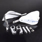 White Aluminum Motorcycle Bike 28mm 22 mm Handguards Hand Guards Protectors - TDRMOTO