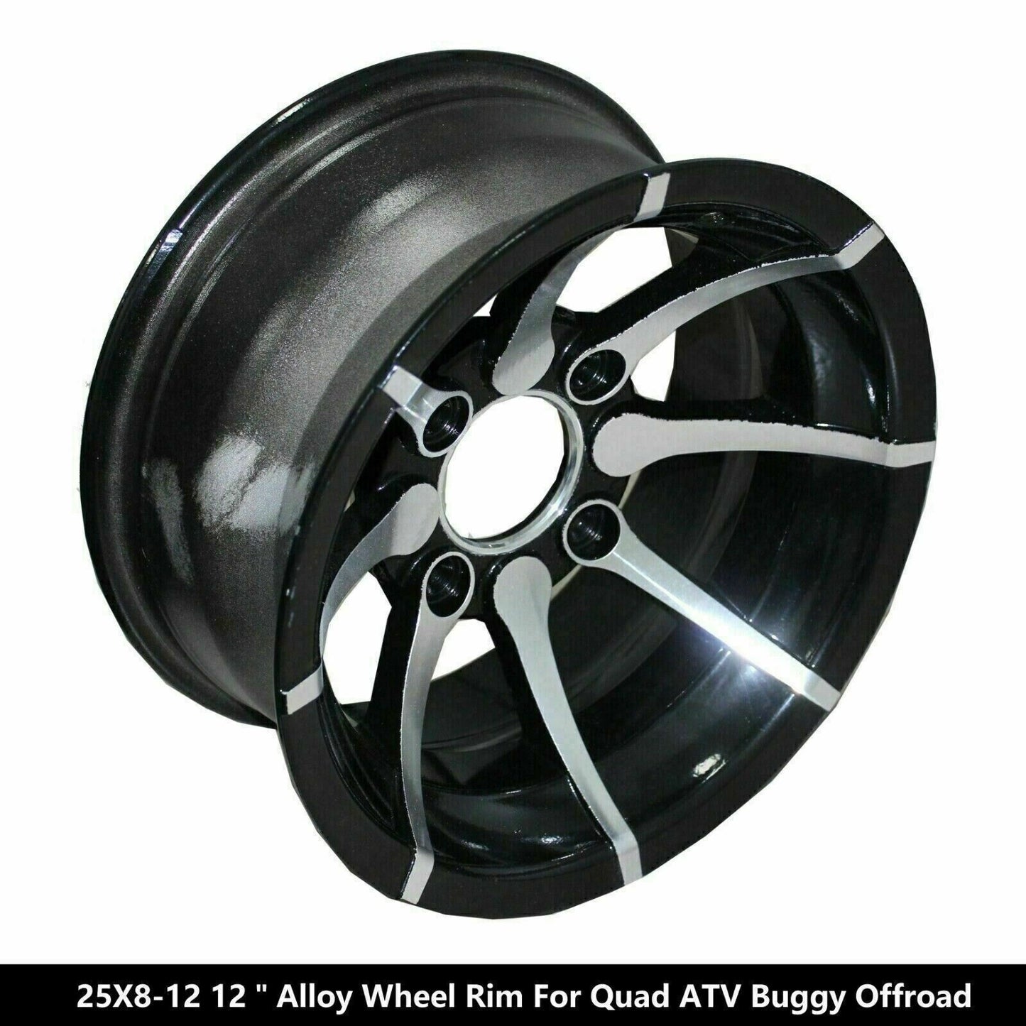 25x8-12" inch Front Alloy Wheel Rim For Quad Bike ATV Buggy Off Road Dirt Bike