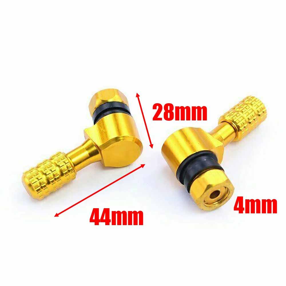 Motorcycle 45 Degree Rim Wheel Tire Valve Stems 11.3mm CNC Aluminum Black - TDRMOTO