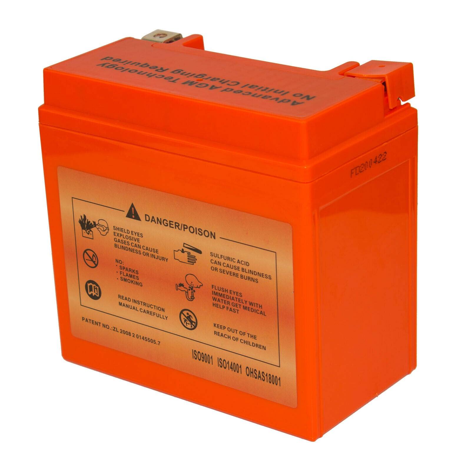 YTX14-BS Motorcycle Motocross 12v 14AH 200CCA GEL Sealed AGM Battery Motorcycle - TDRMOTO